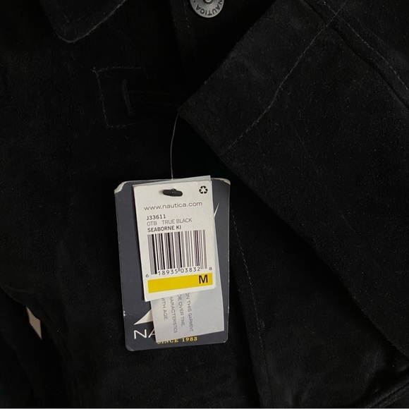 Nautica New With Tags Women’s Genuine Black Suede Jacket Size Medium - Picture 5 of 13
